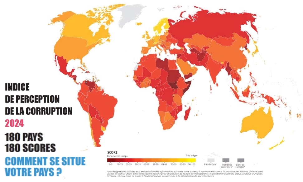 Publication de l’Indice de corruption (CPI) 2024.